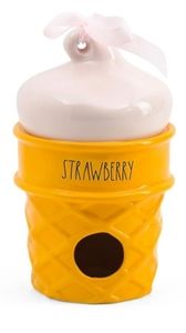 Rae Dunn *NWT Strawberry 🍨🍦Ice Cream Birdhouse